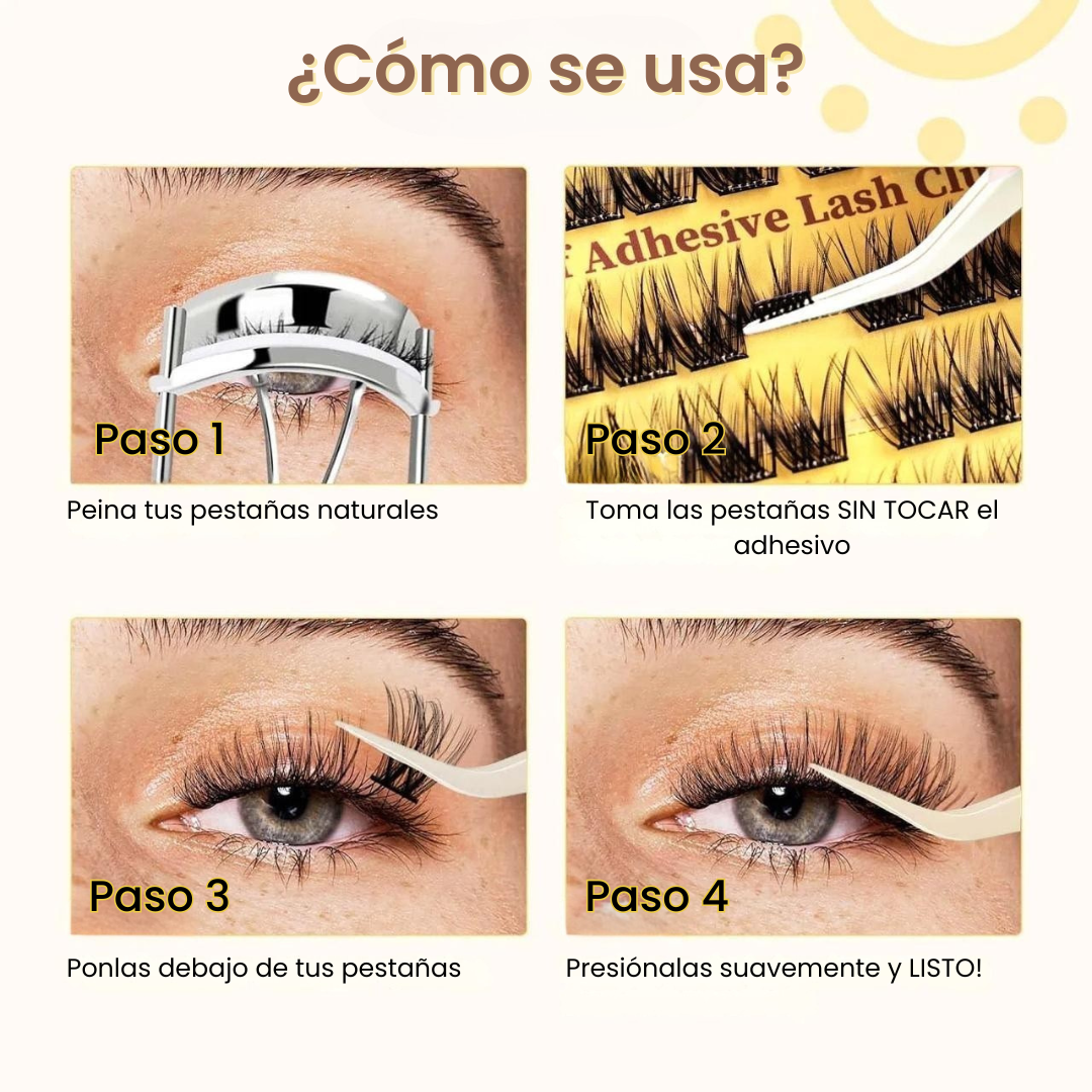 LashPro™ Pestañas Autoadhesivas Ultra Resistentes – ¡Sin Pegamento, Sin Complicaciones!