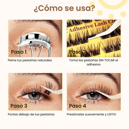 LashPro™ Pestañas Autoadhesivas Ultra Resistentes – ¡Sin Pegamento, Sin Complicaciones!